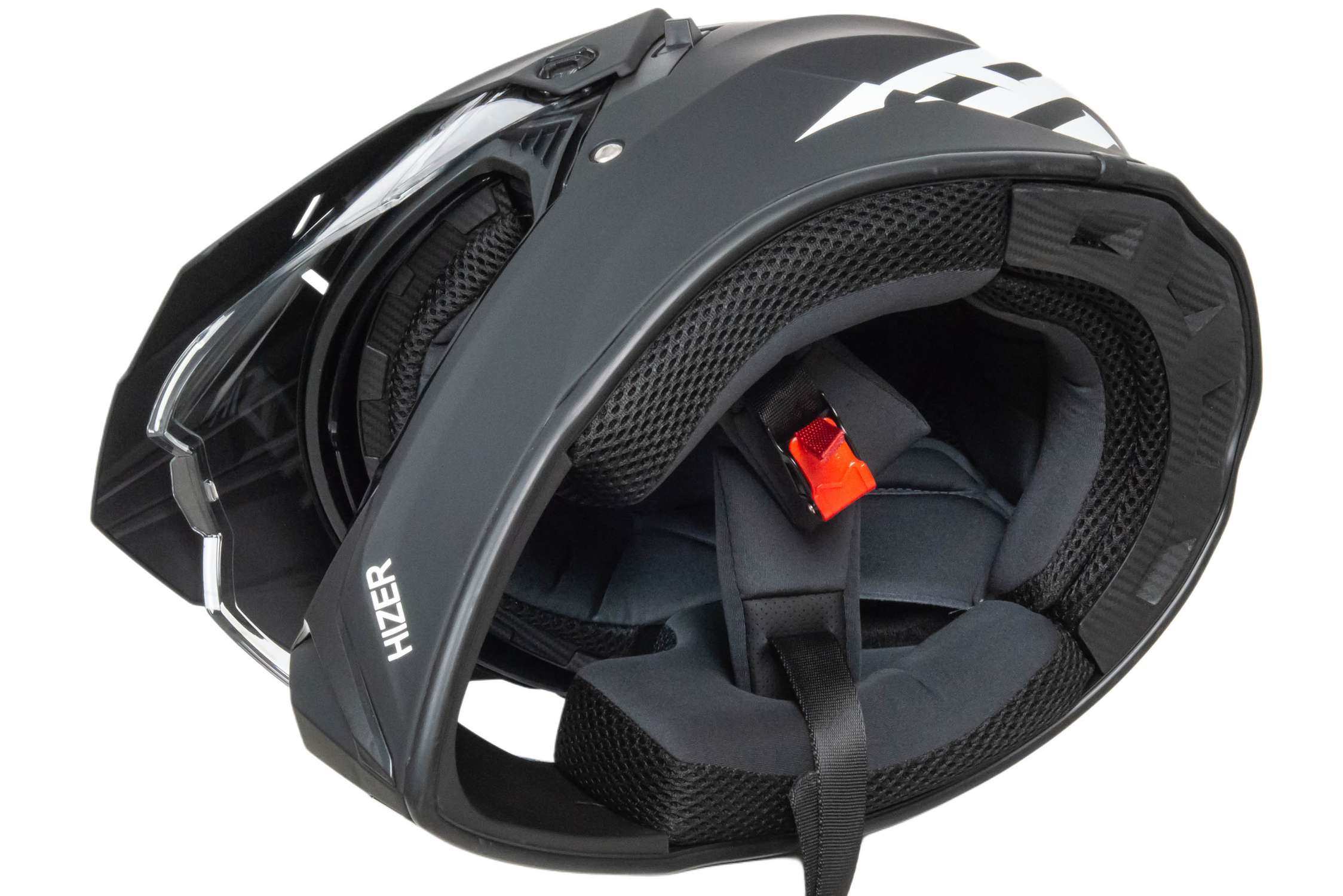 Шлем мото мотард HIZER J6808 №5 (L) matte black