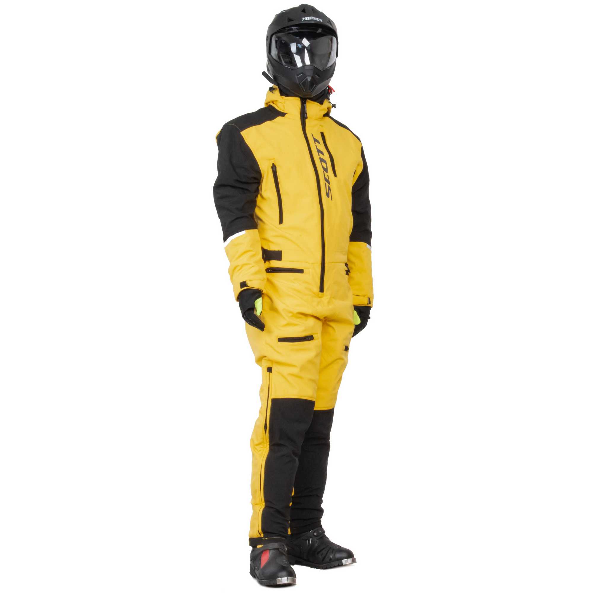 Комбинезон для снегохода SCOTT DS Shell Dryo One Piece (-5 C) №2 yellow-black (текстиль) (XL)