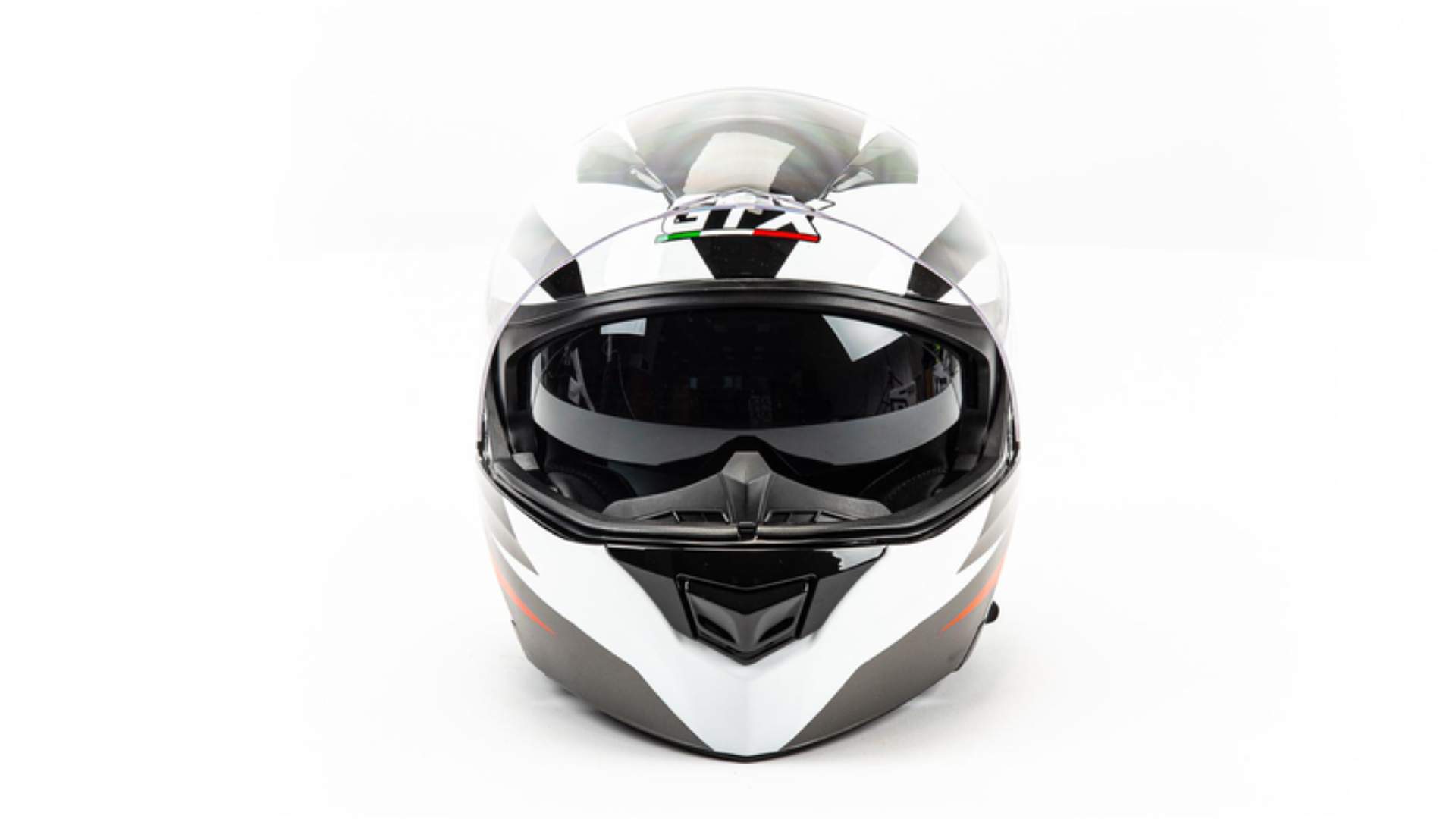 Шлем мото модуляр GTX 550 #1 (L) BLACK/WHITE RED GREY (2 визора) - купить в  интернет-магазине Bike4You