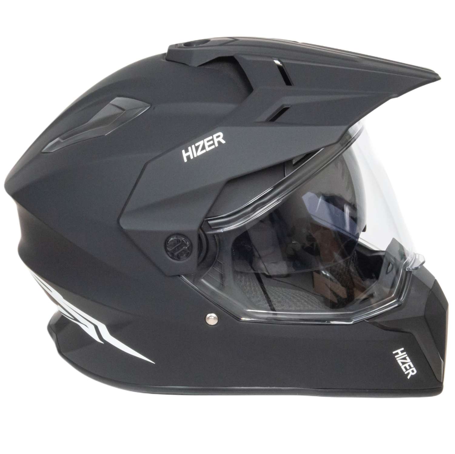 Шлем мото мотард HIZER J6808 №5 (L) matte black