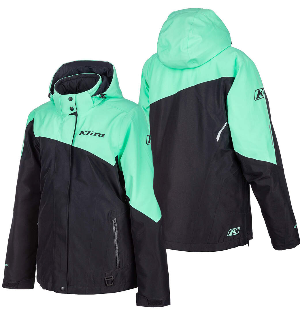 Куртка для снегохода (женская) KLIM ALLURE №4 black-green (текстиль) (S)