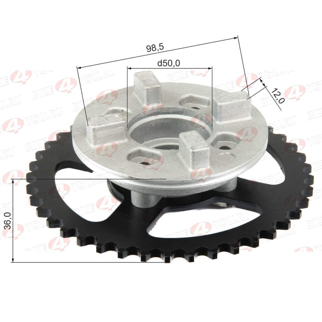 Звезда задняя в сборе (420-41)  Дельта