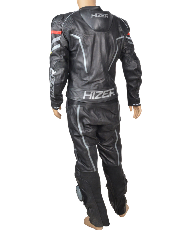 Комбинезон мотоциклетный (кожа) HIZER CE-1070 Gray (M)