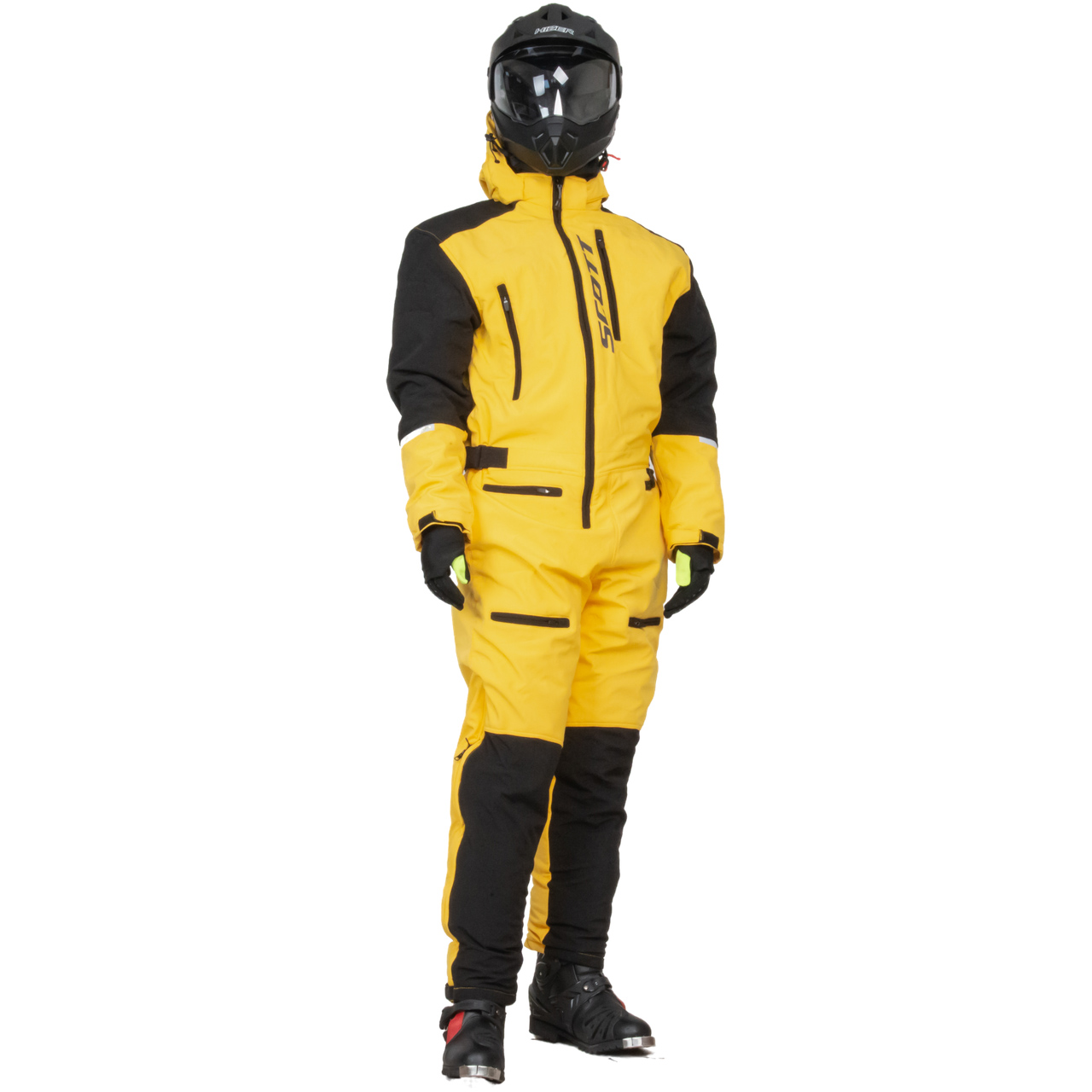 Комбинезон для снегохода SCOTT DS Shell Dryo One Piece №1 yellow-black (текстиль) (L)