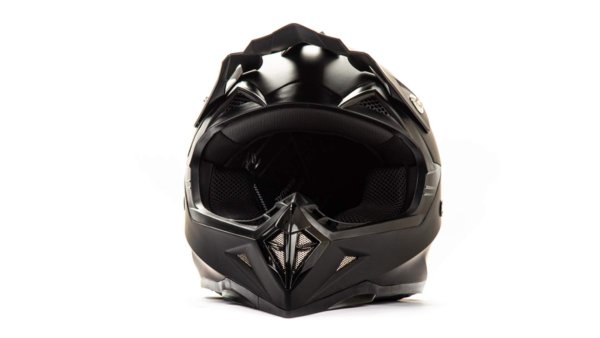 Шлем мото кроссовый HIZER 615 #2 (M)  matt black