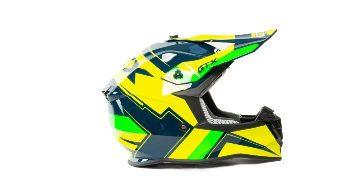 Шлем мото кроссовый GTX 633 #12 (XL) GREEN