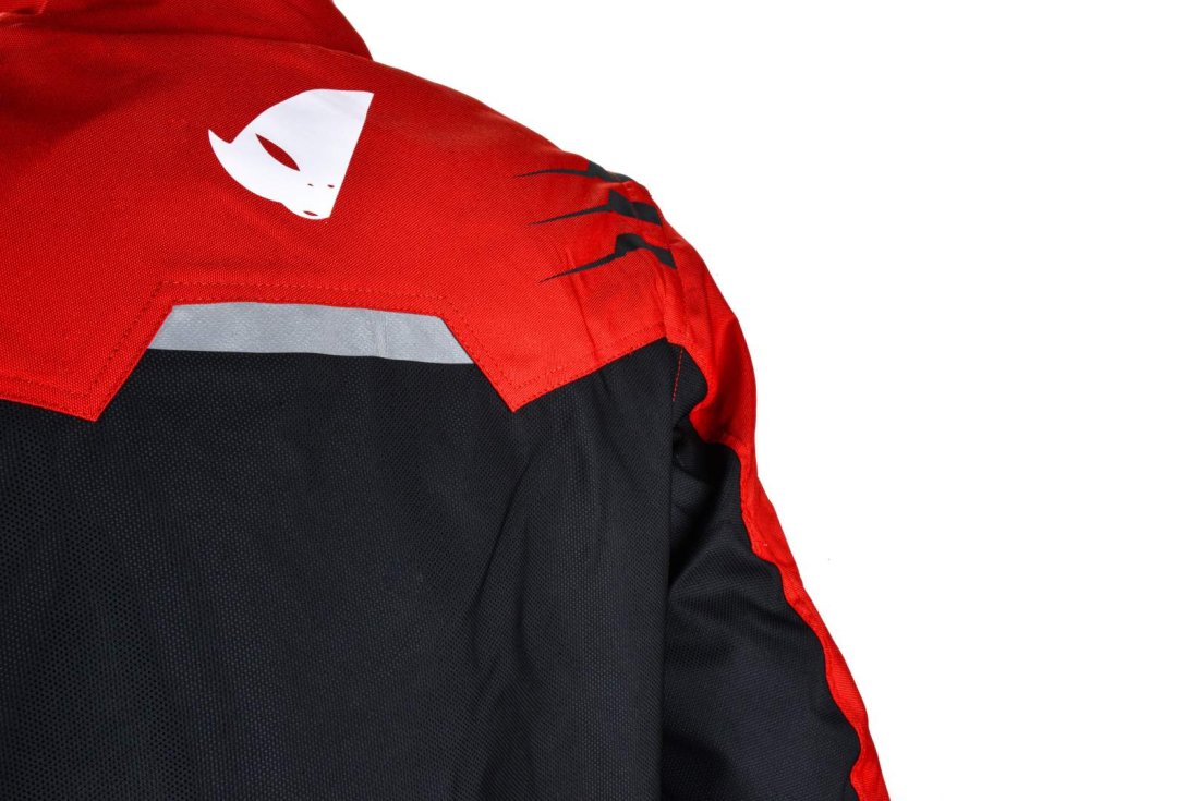 Куртка мото UFO #8 red (текстиль) (L)