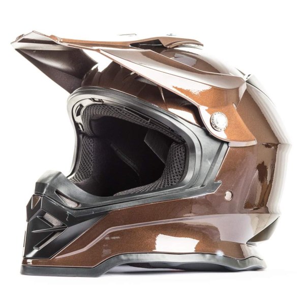 Шлем мото кроссовый HIZER B6197 #1 (L) gray