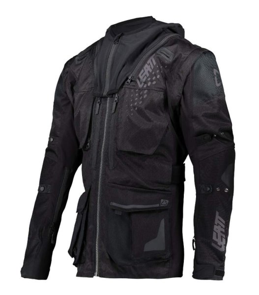 Куртка мото LEATT #3 black (текстиль) (S)