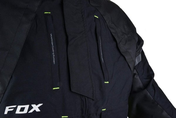 Куртка мото FOX #5 black (текстиль) (XXL)