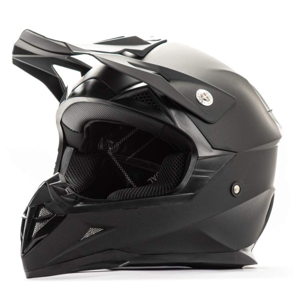 Шлем мото кроссовый HIZER 615 #2 (XL)  matt black