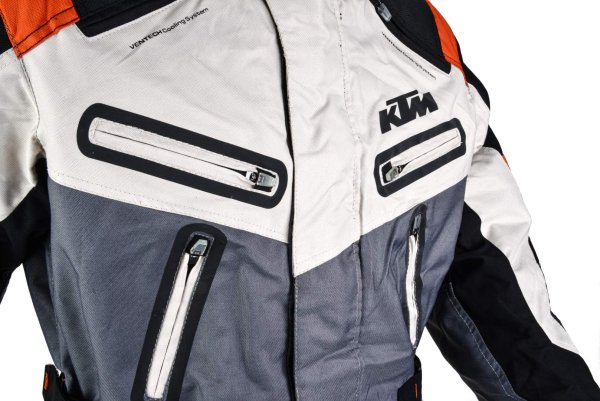 Куртка мото KTM #7 grey (текстиль) (XXL)