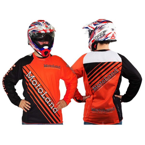 Джерси/футболка для мотокросса MotoLand Racing Team / ORANGE (M) рекламная цена
