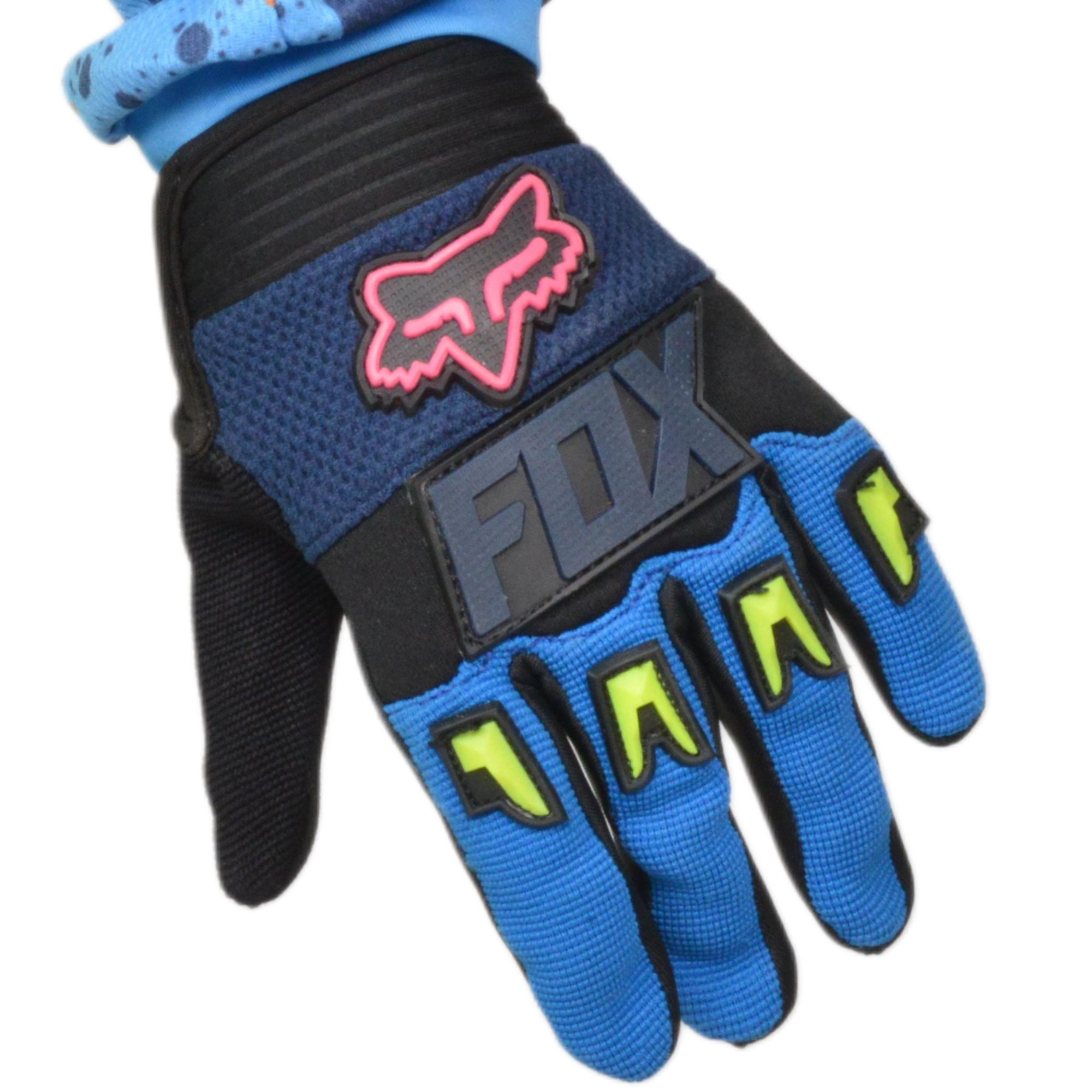 Перчатки мото (детские) FOX №1 Purple/Blue (17 см/10-11 лет) мотокросс