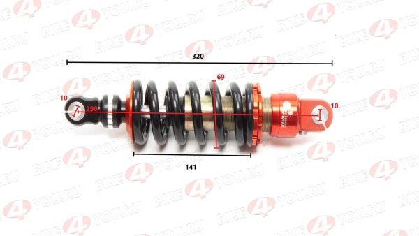 Амортизатор L=290 центральный FASTACE BFA01AR (PIT BIKE)