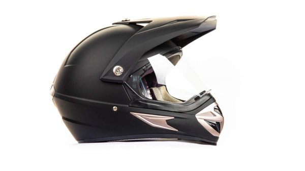 Шлем мото кроссовый HIZER 613 #1 (S)  matte-black