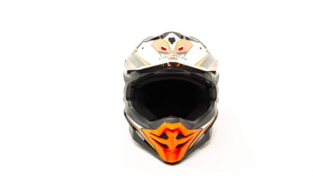 Шлем мото кроссовый HIZER J6803 #5 (L) BLACK/GREEN/ORANGE